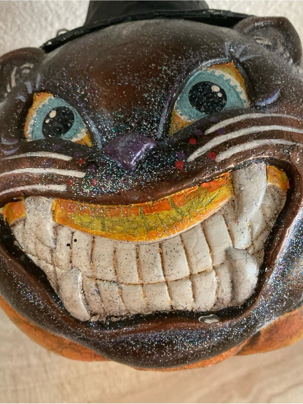 Martha Stewart Halloween Cat Pumpkin  Witch lantern insert Vtg